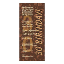 trigésimo Café moderno Camo del chocolate del cump Anuncio Personalizado