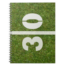 trigésimo Cuaderno del campo de fútbol del cumplea