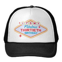 Trigésimo cumpleaños de Las Vegas Gorras De Camionero