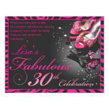 ¡Trigésimo fabuloso! Invitacion Personalizada
