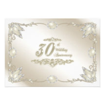 trigésimo Invitación del aniversario de boda