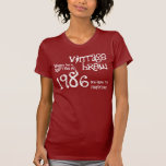 trigésimo Regalo de cumpleaños vintage S05 de 1986 Camisetas