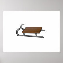 Trineo de la nieve poster