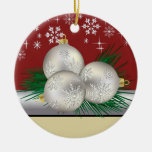 Trío de plata ornamento para reyes magos