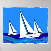 Trío de veleros poster