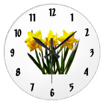 Trío del narciso relojes de pared