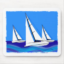 Trío del velero tapetes de ratón