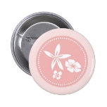 Trío rosado de la flor pins