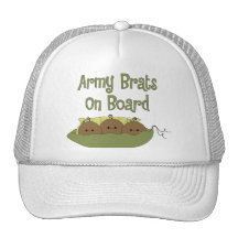 Tríos de los palos de golf del ejército a bordo (a gorros bordados