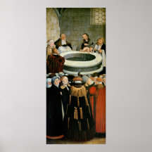Tríptico, el panel izquierdo, Philipp Melanchthon Poster