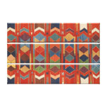 Tríptico turco contemporáneo del modelo de Kilim Lona Estirada Galerias