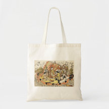 Tripulación de barco mítica del dragón del ukiyo-e bolsas de mano