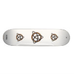 Triquetra (Brown/plata) Tabla De Skate