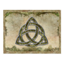 Triquetra natural tarjeta postal