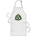 Triquetra (verde) delantal