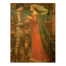 Tristan e Isolda de John William Waterhouse Tarjeta Postal