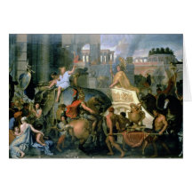 Triumph de Alexander, o la entrada de Alexa Tarjeta