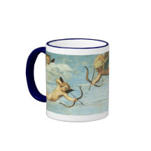 Triumph de Galatea, ángeles detalla Raphael Sanzio Taza De Café