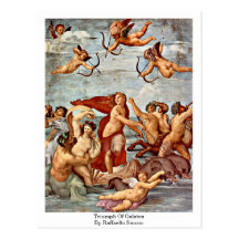 Triumph de Galatea, por Raffaello Sanzio Postales