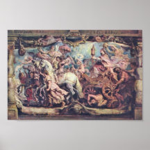 Triumph de la iglesia de la idolatría de Rubens Pe Posters
