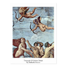Triumph del detalle de Galatea de Raffaello Sanzio Tarjeta Postal