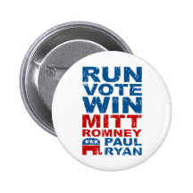 Triunfo del voto del funcionamiento de Romney Ryan Pin