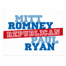 Triunfo del voto del funcionamiento de Romney Ryan Postales