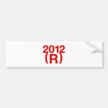 Triunfo republicano en 2012 etiqueta de parachoque