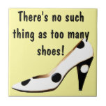 Trivet lindo para las mujeres que aman los zapatos teja