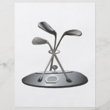 Trofeo del golf tarjeta publicitaria
