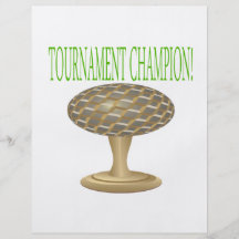 Trofeo del golf tarjeton