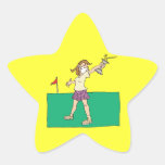 Trofeo para mujer del golf colcomania cuadrada