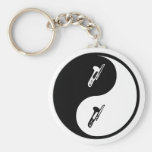 Trombone de Yin Yang Llavero Personalizado