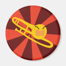 Trombone que rabia imán de nevera