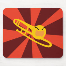 Trombone que rabia tapetes de ratón