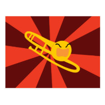 Trombone que rabia tarjetas postales