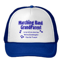 Trompeta del abuelo de la banda gorros bordados