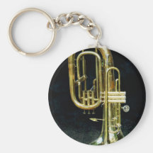Trompeta y tuba llavero personalizado