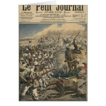 Tropas del ejército francés, franceses de la élite tarjeta