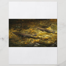 Trucha del agua de Freash Tarjetas Publicitarias