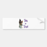 Truco de Basenji Etiqueta De Parachoque