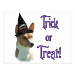 Truco de Basenji Tarjeta Postal