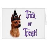 Truco del Pinscher miniatura Felicitación