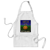 truco o invitación, delantal del feliz Halloween