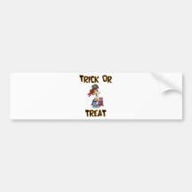 Truco o invitación (traje del pirata) pegatina de parachoque