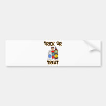 Truco o invitación (Truco-O-Treaters) Etiqueta De Parachoque