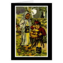 Truco o Treaters de Halloween Felicitación