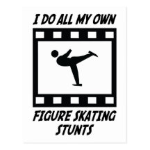 Trucos del patinaje artístico tarjetas postales