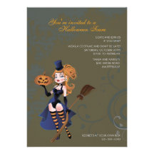Trucos e invitación traviesa de la bruja de las in