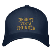 Trueno de Vista del desierto Gorros Bordados